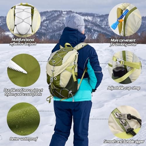 Seektop Ultra Lightweight & Packable Hiking Backpack 20L,Water-Resistant Foldable Daypack for Men Women, Compact for Hiking,Travel,Outdoor - Thumbnail 2
