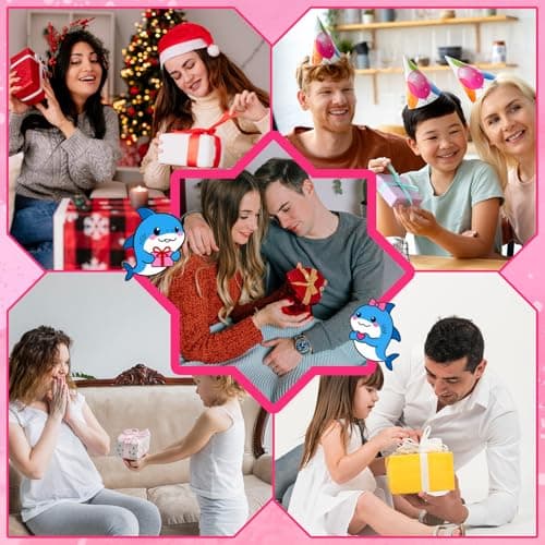 LLCJYYCY Handmade Crochet Shark Plush, Soft Knitted Stuffed Animal, Emotional Support Comfort Plushie Gift for Boyfriend Girlfriend Husband Wife - Thumbnail 5