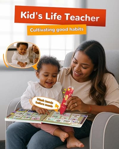 KOKODI Talking Pen Books Sets, Interactive Audio Sound Books Kids Learning Electronic Toys for Boys Girls, Autism Sensory Games, Early Educational Gifts Birthday Gifts for Toddlers Kids Age 2 3 4 5 - Thumbnail 5