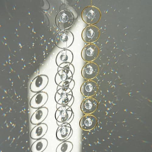 2PCS Crystals Hanging Ornaments Decor Pendant Ornament with 20mm Crystal Balls for Wind Chimes, Hanging Sunlight Catche, Window Ornament, Meditation, Fengshui, Yoga - Image 1