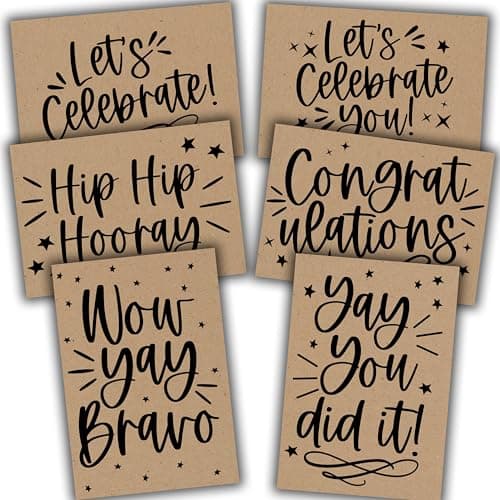 Hadley Designs Congratulations Cards with Envelopes -54 Graduation Cards 2026 Grad Card Bulk Congrats Card, Blank Greeting Notecard For Kindergarten Middle School & College Graduates, Designed in USA - Image 1