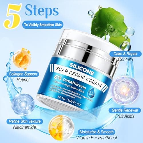 MythosFlow Scar Cream 6% Dimethicone Silicone Cream for Scars, Advanced Scar Removal Cream for Surgical, C-Section, Acne, Keloids, Burns, Old & New Scars, with Scar Tape, 1.69 fl.oz + 1.5m - Thumbnail 5