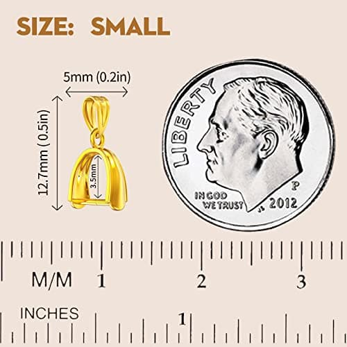 OHINGLT 925 Sterling Silver Pinch Bails for Jewelry Making – Pendant Clasp Connectors, Necklace Clip Bail, Jewelry Clasps for Necklaces & Bracelets - Thumbnail 2