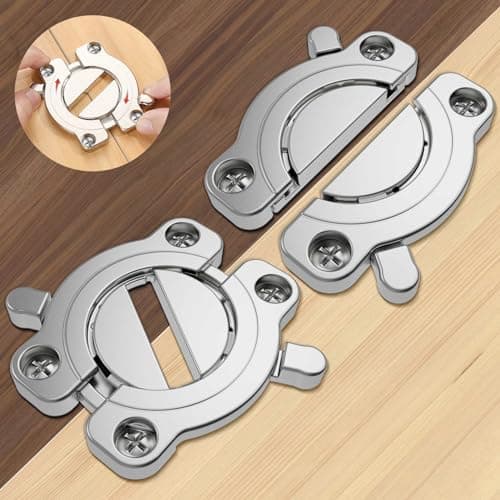 MDKAVE Heavy Duty Table Buckle Connectors,Table Leaf Locks and Latches for Workbenches Extension Hardware, DIY Furniture Extensions(2 Pack Zinc Alloy) - Image 1