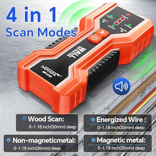 NOYAFA Stud Finder,3-in-1 Electronic Stud Finder Wall Scanner - Thumbnail 2