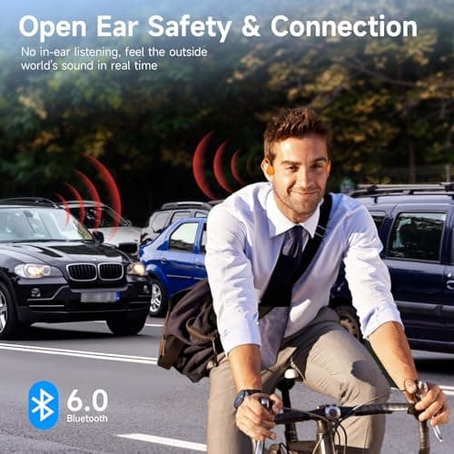 LOBKIN Bone Conduction Headphones,Bluetooth 6.0 Swimming Headphones Wireless, IPX8 Waterproof 32G Memory Open Ear Earphones with Microphone, 8H Playtimes for Hiking,Running,Swimming,Cycling - Thumbnail 3
