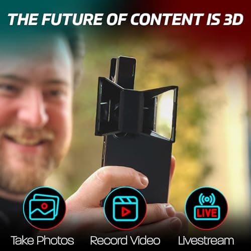 OPIC 3D Spatial Livestream and Video Device for Phone, Tablet, Laptop – OPIC Spatial Clips on to Turn Your Device Into a 3D Camera for Livestreaming and VR-Ready Memories for Creators Worldwide - Thumbnail 2