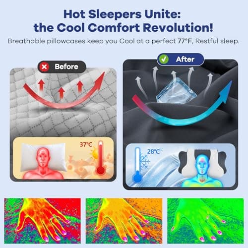 DONAMA Cervical Neck Pillow for Pain Relief, Cervical Pillow with Memory Foam Ergonomic Pillows with Dual Heights for Back, Stomach and Side Sleepers Kids' Floor Pillows Cushions (Light Grey, 26×15") - Thumbnail 5