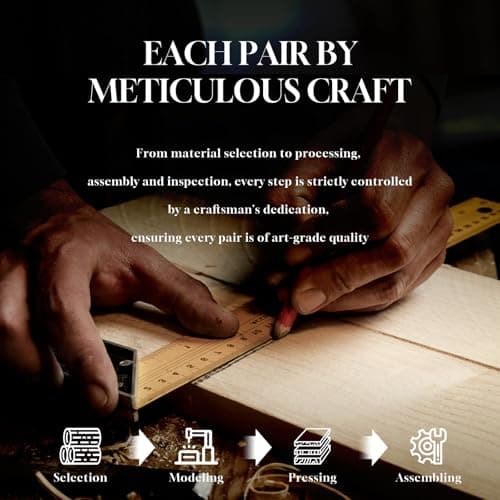 SUNGAIT Men’s Square Wood Sunglasses Classic Natural Red Burl Ebony Walnut Wooden Frame Polarized Lens(Walnut Frame/Grey Lens) - Thumbnail 3