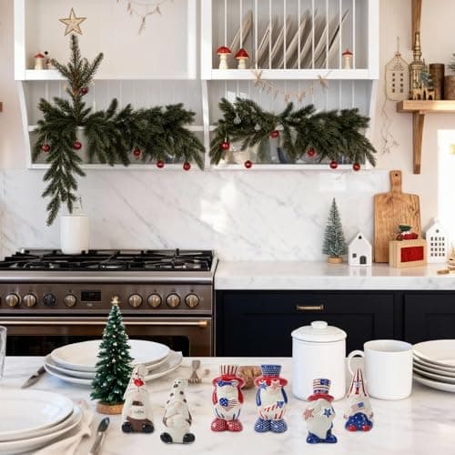 Hand-Painted Gnome Salt and Pepper Shakers Set (2-Pack) Easter Table Decor,Fun Kitchen Spice Dispensers,Novelty Farmhouse Gnome Ornament for Home & Holidays - Thumbnail 6