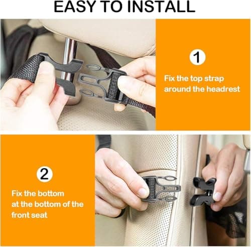 AYWVRBST Car Backseat Organizer, 9 Storage Pockets, Waterproof, Durable, Universal Fit for Sedan SUV, Truck, Minivan - Thumbnail 6