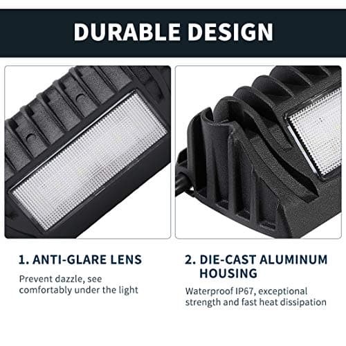 SUPAREE Led RV Lights Exterior,12 Volt RV Porch Light,750 Lumen Aluminum Low Current Led Scene Lighting Fixture Fit for RV Outdoor Camper Trailers Truck Porches Towing Utility Vehicles - Thumbnail 4