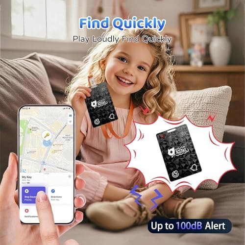 0SMALLMODEL Wallet Tracker Card, 0.07Inch Thin and Rechargeable Air Card Tag with Lanyard, Find My Wallet Tracker Card, Work with Apple Find My [iOS Only], Charger Not Include, Mens Gifts for Her - Thumbnail 2