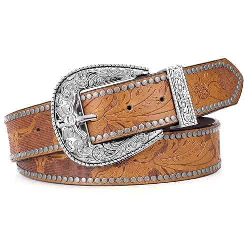 BELTROAD Western Belts for Men Cowboy Belt Women Vintage Cowgirl Men's Country Belt for Jeans Christmas Belts Gifts - Image 1