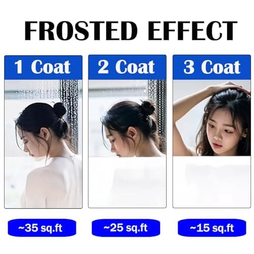 Frosted Glass Paint, Privacy Window Paint With Tools, 16Oz, Waterproof & UV Resistant for Glass Surface in Bathroom, Kitchen, Room, Sliding Doo - Thumbnail 3