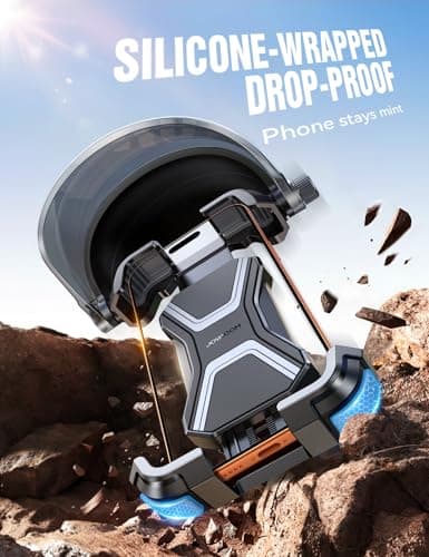 JOYROOM Bike Phone Holder Mount, [All-Weather Sunshade] [1s Quick Lock] Phone Mount for Bike Scooter Ebike, Bicycle Cell Phone Holder Clip for iPhone 17 16 15 Pro Max S26, More 4.7-7" Smartphones - Thumbnail 6