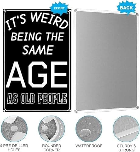 Carastora Vintage Humor Wall Sign – Metal Tin Plaque for Man Cave, Pub, Bar or Bedroom Decor, Sarcastic Gift for Dad, Brother, Colleague, 8x12 Inches - Thumbnail 5