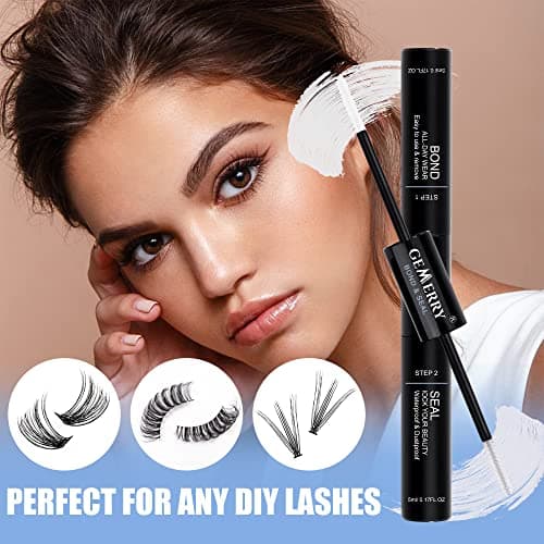 GEMERRY Lash Cluster Glue Clear Bond and Seal 10ml - Thumbnail 5