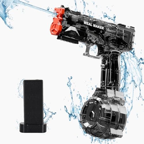 YTKIH Electric Water Gun for Adults&Kid,Transparent Automatic Squirt Guns High Powered IP67 Waterproof, Bodinator Classic Water Pistol Blaster Soaker for Summer - Image 1
