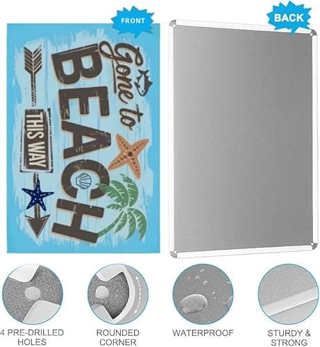 Carastora Retro Cat Bathroom Sign – Humorous Tin Wall Art for Toilet or Washroom, Vintage Style Metal Plaque, 12"x8" - Thumbnail 5