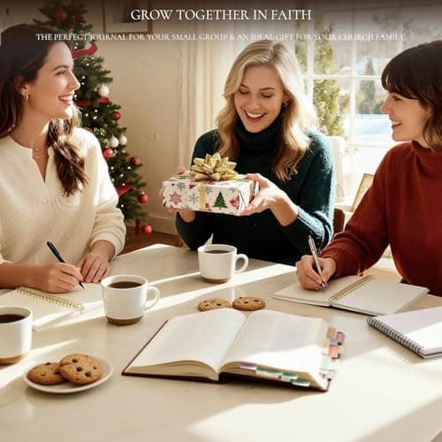 Church Notes Journal - Christian Notebook, Guided 5-in-1 System with Bonus Bible Tabs for Sermon Notes, Small Group (SOAP) & Church Activities, Spiral Bound Linen Hardcover, Christian Gift Idea - Thumbnail 4