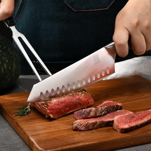 HAOCHUYI 3-Piece Professional Chef Knife Set - Ultra-Sharp Kitchen Knives with Ergonomic Steel Handle, Ideal for Home, Outdoor, Camping, BBQ, and Gifts for Men - Thumbnail 6