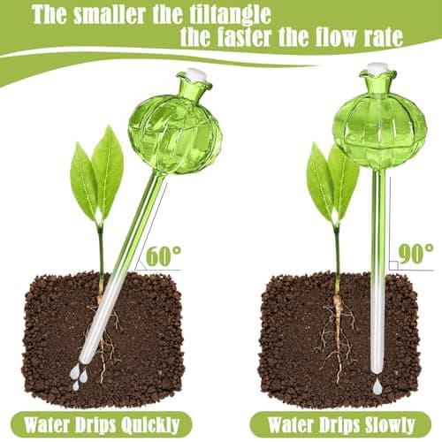 4 Pack Plant Watering Globes,Self Watering Planter Insert Plant Watering Devices for Indoor Plants,Easy Plants Live Houseplants Self Watering Plant Accessories Indoor Ideas for Plant Lovers(White) - Thumbnail 5