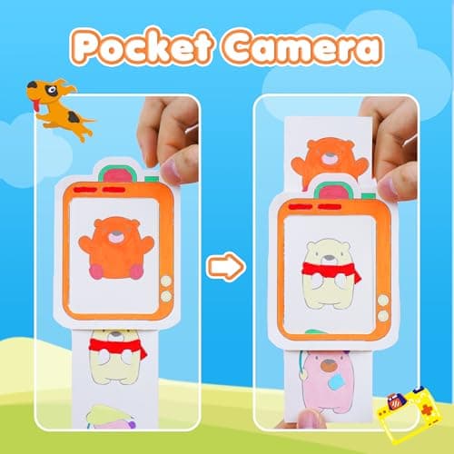 YPLUS Pocket Paint with Water Book for Toddler, Art Activities Craft Toys Watercolor Painting Paper for Kids,Gift for Kids Ages 1-3, 2-4, 4-6,Drawing with Brush- 4 Pack - Thumbnail 4