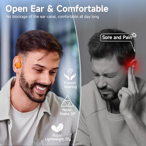LOBKIN Bone Conduction Headphones,Bluetooth 6.0 Swimming Headphones Wireless, IPX8 Waterproof 32G Memory Open Ear Earphones with Microphone, 8H Playtimes for Hiking,Running,Swimming,Cycling - Thumbnail 4