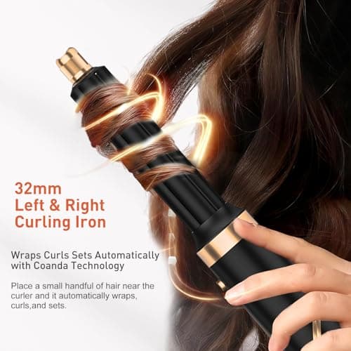 TAHSHINE Blow Dryer Brush Set,5 in 1 Hair Styler,Hair Dryer Brush Electric,Auto Wrap Curler Hair Styler,Detachable Brush Heads Comb for Straightening Automatic Curling Styling,Foldable Hair Dryer - Thumbnail 4