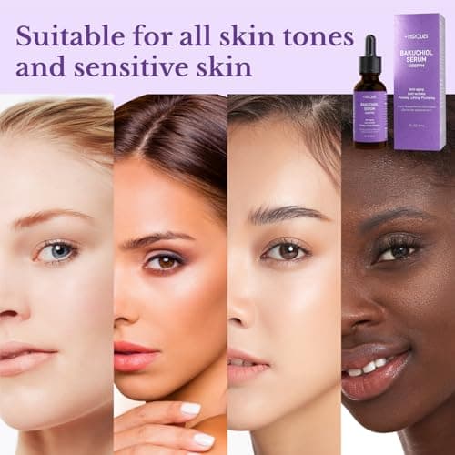 Bakuchiol Retinol Serum for Face - Retinol Alternative for Sensitive Skin with Vitamin E, Hyaluronic Acid, Collagen, Serum for Anti-Aging, Wrinkle Reduction Skin Firming & Smoothing 1 oz - Thumbnail 5
