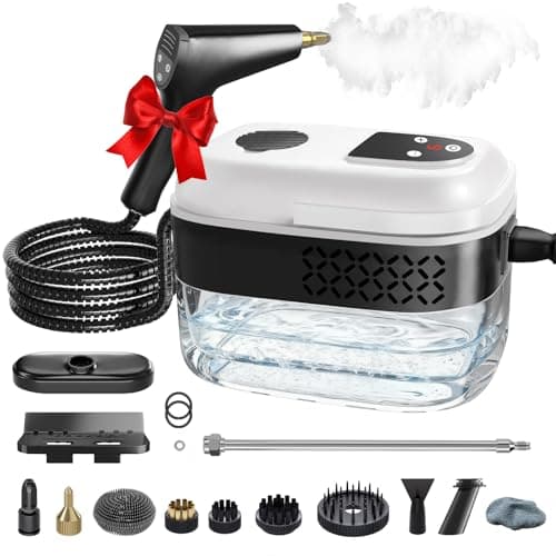 Gyrivav Steam Cleaner, Portable Steamer for Cleaning with 15pcs Accessories, 6-Level Adjustable Handle,15s Heat-Up, 1500W Pressurized Handheld Steam Cleaner for Home,Kitchen, Bathroom, Car,Tile,Grout - Image 1