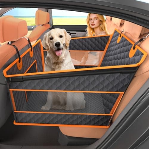 Instraella Dog Car Seat for Large Dogs, Half Back Seat Extender with Hard Bottom, Waterproof Non-Slip Pet Car Seat for Cars, SUVs and Trucks, Fits Medium Dogs - Image 1