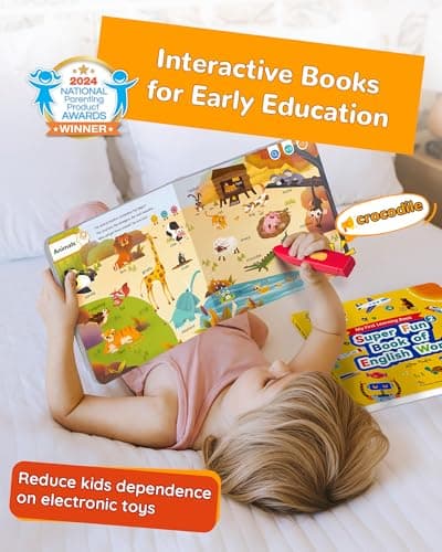 KOKODI Talking Pen Books Sets, Interactive Audio Sound Books Kids Learning Electronic Toys for Boys Girls, Autism Sensory Games, Early Educational Gifts Birthday Gifts for Toddlers Kids Age 2 3 4 5 - Thumbnail 3