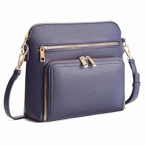 Goinsound Womens Crossbody Purse Small Crossbody Bags for Women with Built in RFID Wallets Blue - Image 1