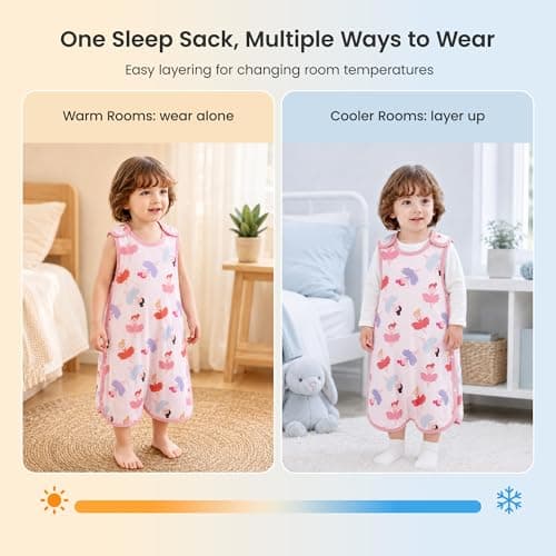 i-baby Baby Sleep Sack 6-9M, Toddler Sleeping Bag with Outlast® Smart Temperature Regulation, 0.5 TOG Soft Lightweight Baby Wearable Blanket for Infants Baby Essentials - Thumbnail 5