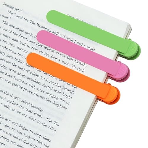 3pcs Silicone Automatic Bookmark, Unique Book Mark for Reading Book Lovers Women Men Kids Teachers, Bookmarks Page Holder Markers Clip Book Marks Reading Accessories Gifts - Image 1