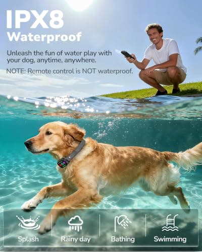 Canivix Dog Shock Collar with Remote Control, 3Modes 3300FT IPX8 Waterproof - Thumbnail 4