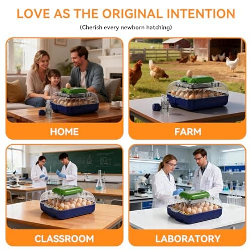 25 Egg Incubator with Automatic Turner, Digital Temperature & Humidity Control, Built-in Egg Candler, External Water Refill, for Hatching Chicken, Duck,Goose, Home, School Use - Thumbnail 6