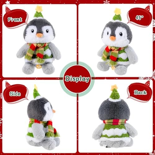 LLUKEME Penguin Stuffed Animal Dancing Singing Plush with Music Light Voice Mimicking Function for Kids Adults Gifts - Thumbnail 2
