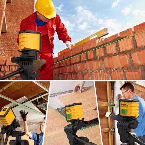 Self Leveling Laser Level with Tripod,DEGLASERS Green Cross Line Laser Level,Lazer Leveler Tool for Picture Hanging Construction Floor Tile Wall Home Renovation, Indoor Project, Battery Included - Thumbnail 6