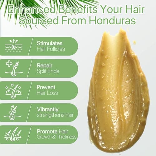 Raw Batana Oil for Hair Growth and Repair -100% Pure, Unrefined Oil from Honduran Rainforests Prevent Hair Loss and Enhances Hair Thickness in Men & Women - Thumbnail 3