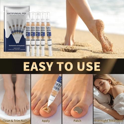 Toenail Fungus Treatment Extra Strength Pen for Damaged Toenail & Finger, More Pure Natural Plant Extracts, Toe Nail Fungus Renewal Patches & Toe Spacers for Damaged Nail for Women and Men - Thumbnail 5
