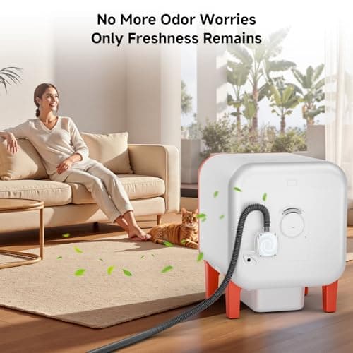 petstarlet Litter Box Exhaust Fan Compatible with Multiple Models, Ozone Odor Eliminator for Strong Odor 99% Cat Litter Deodorizer Dog Poof Odor Removal Home Plug in Air Purifier for Bedroom Pets - Thumbnail 6