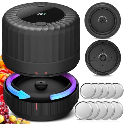2026 Latest Electric Mason Jar Vacuum Sealer Kit for Mason Jars with Wide and Regular Mouth Canning Jar Lids - Image 1