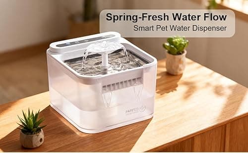PGID Cordless Cat Water Fountain, 1500mah Rechargetable Battery Operated Water Fountain for Cats Dogs,84Oz/2.5L Automatic Pet Water Dispenser for Dog Small Animals Outdoor Indoor - Thumbnail 4