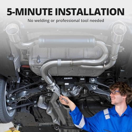 EVIL ENERGY 3.5 inch Exhaust Clamp, 3 1/2" Narrow Band Muffler Clamp Stainless Steel for Heavy-duty Exhaust systems, Downpipes, Catback Exhausts, Mufflers,Tailpipes 4 Pack - Thumbnail 6