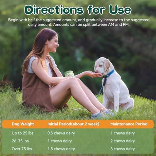 8-in-1 Dog Multivitamin Soft Chews - with Omega 3, Probiotics & Glucosamine - Immune, Skin, Joint, Digestive Support - Daily Supplement for All Dogs - Thumbnail 5