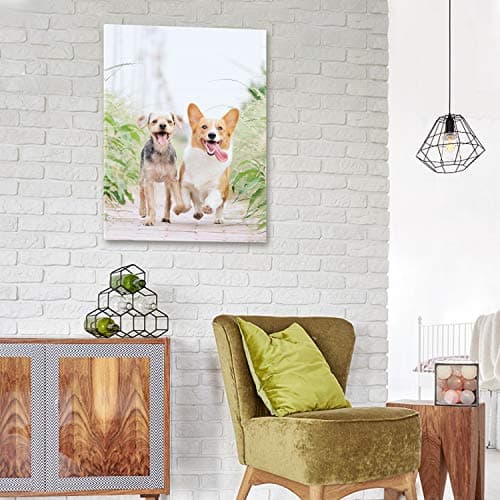 Personalized Photo to Canvas Print - Canvas Prints With Your Photos on Custom Wall Art for Bedroom, Living Room, Wedding Baby Pet Family Picture Framed Wall Art (6" W x 8" H) - Thumbnail 3