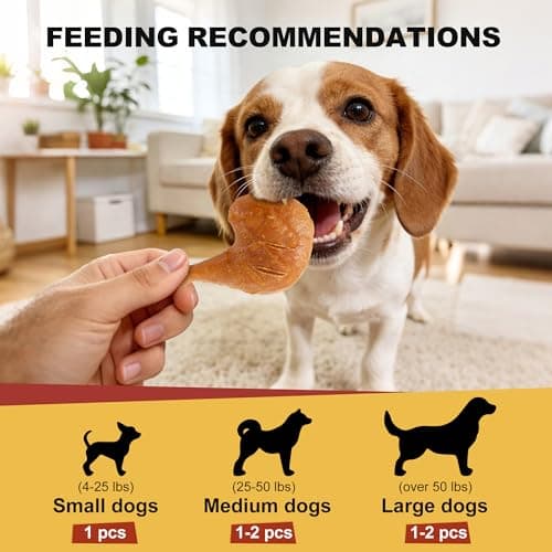 PETPHABET Rawhide Free Dog Chew Bones - Grilled Chicken Leg Dog Chews for Small Medium Breeds, Healthy Puppy Treats for Training & Teething, Made with Real Chicken, Natural Smoky Flavor, 11 Count - Thumbnail 6